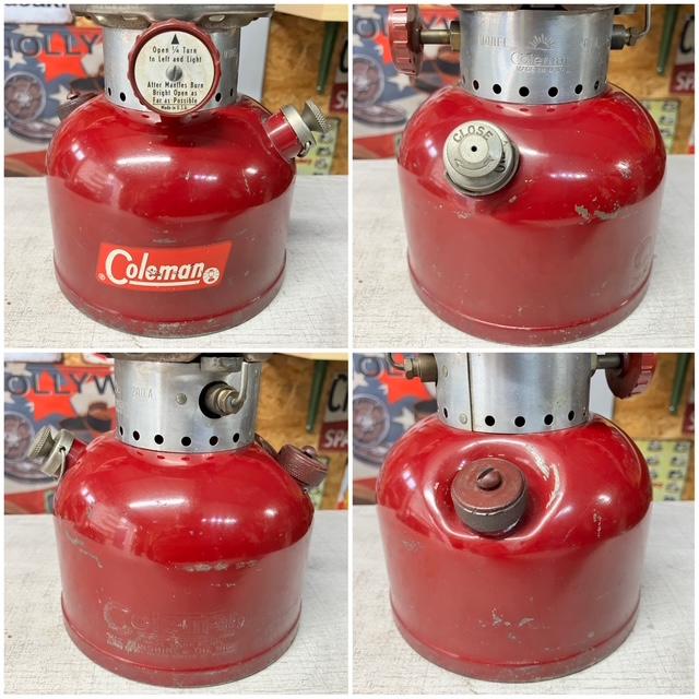 Coleman（コールマン） ランタン 1962年2月 200A バーガンディー 美品