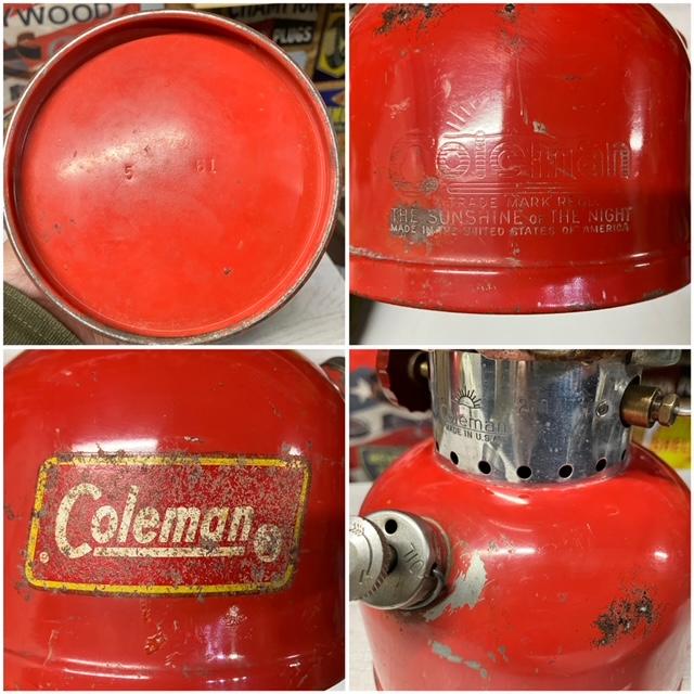 Coleman コールマン ランタン 200A 1961年5月 希少 ランタンマーク有り
