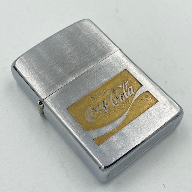 Coca-Cola ゴールド Zippo未使用 オイルなし Zippo Coca-Cola ゴールド