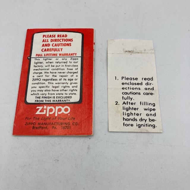 ジッポー ZIPPO ライター 1975年 未使用 ディズニー ミッキーマウス ハイポリッシュ オリジナルボックス インストラクション｜kic-garage｜14