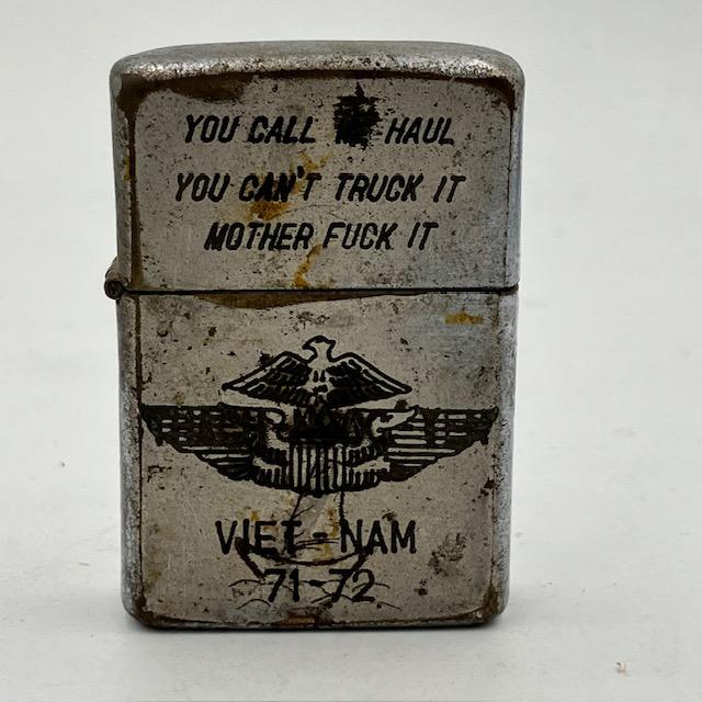 ZIPPO ジッポー ベトナムジッポー 1971年 空挺団徽章 手描きの ZIPPO ジッポー ベトナムジッポー 1971年 空挺団徽章 手描きの