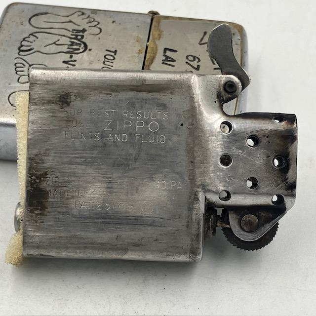 ZIPPO ジッポー ライター 1967年前期 人気の足跡 TOUCH? ベトナム 