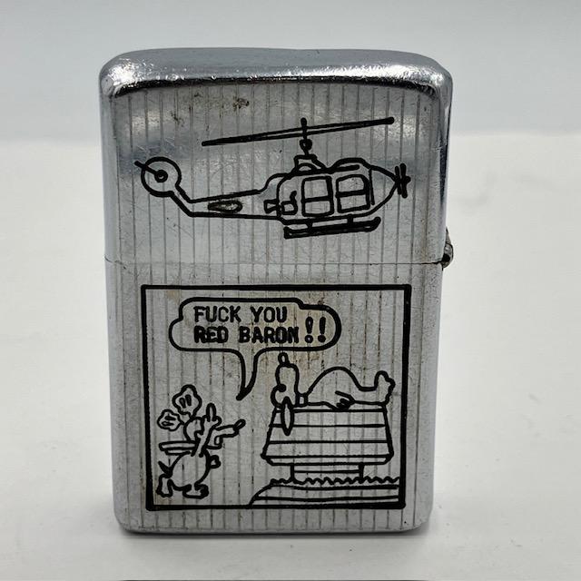 【ベトナムZIPPO】本物 1971年製ベトナムジッポー「スヌーピー」 ZIPPO（ジッポー） ベトナム 1971年 アメリカ合衆国国章 スヌーピー