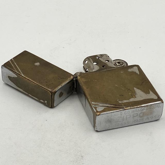 ジッポー ZIPPO ライター 1936〜1937年 スクエアモデル ジッポー社初のインサイドヒンジモデル 一部補修有り 3バレル｜kic-garage｜03