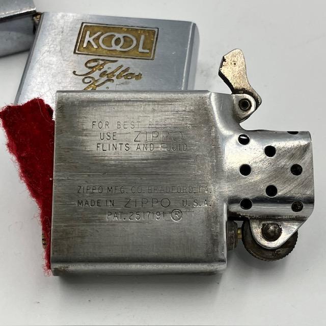 ZIPPO（ジッポー） ビンテージ 1967年前期 赤フェルト KOOL クール