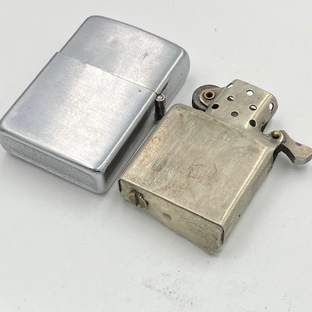 ZIPPO ビンテージ ジッポー 署名もの 1947年〜1949年 3バレル ニッケルシルバーインナー 中古 動作確認済み_2