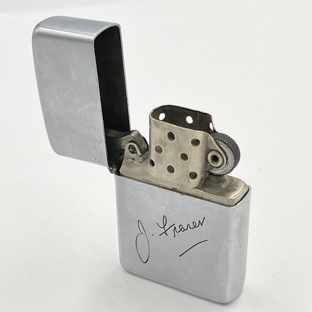 ZIPPO ビンテージ ジッポー 署名もの 1947年〜1949年 3バレル ニッケルシルバーインナー 中古 動作確認済み_3