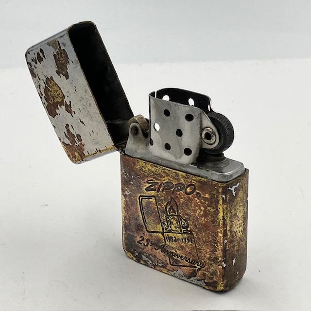 ZIPPO（ジッポー） ビンテージ 1957年 25th Anniversary 中古 火花確認 