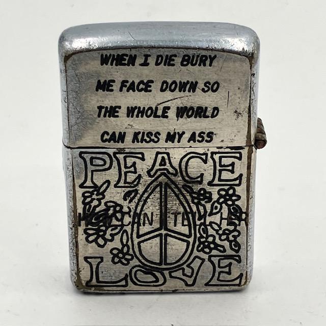 ZIPPO（ジッポー） ベトナム 1967年前期 大変珍しい女性の横顔とPEACE