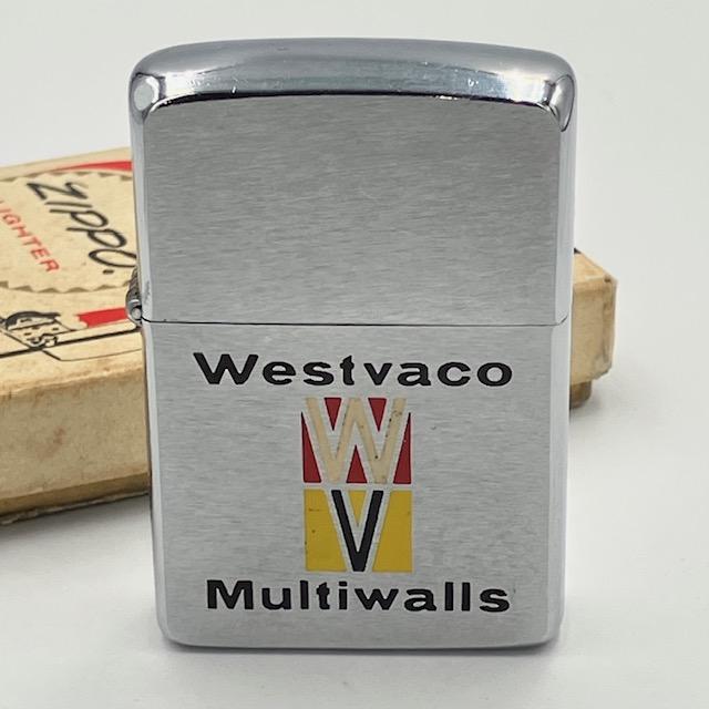ZIPPO ビンテージ ジッポー 1963年 Westvaco Multiwalls 箱入り 未着火品 PAT.2517191 中古 動作確認済みの画像
