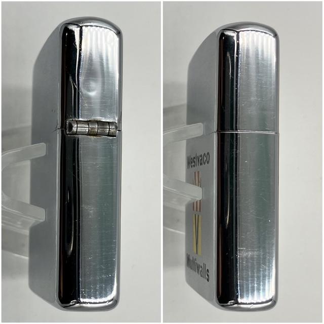 ZIPPO ビンテージ ジッポー 1963年 Westvaco Multiwalls 箱入り 未着火品 PAT.2517191 中古 動作確認済みの画像