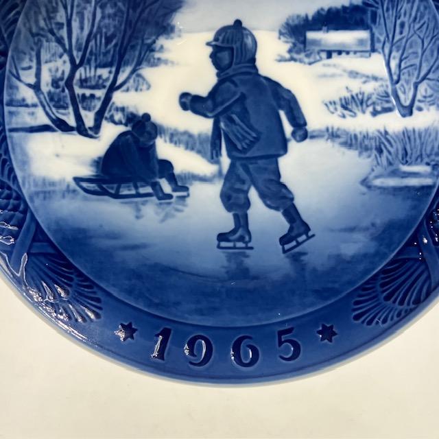 ロイヤルコペンハーゲン イヤープレート 1965年 「Little Skaters