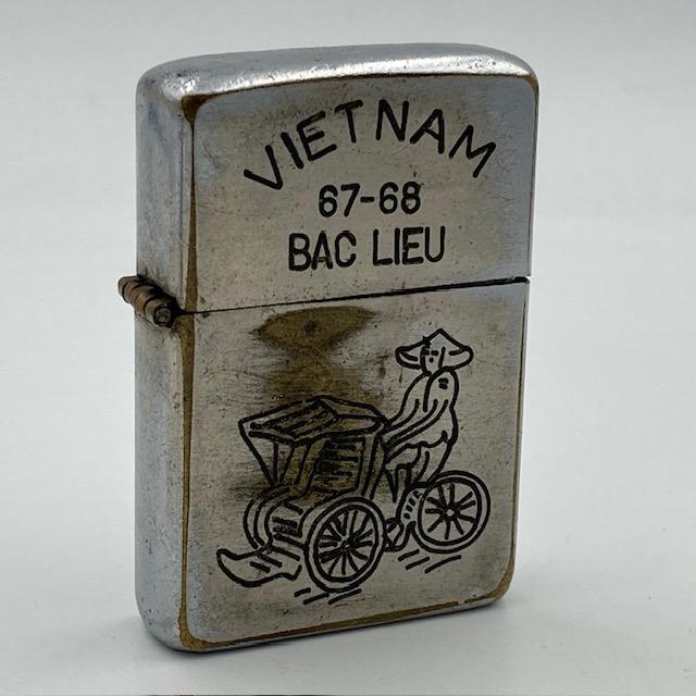 ジッポー ZIPPO ベトナムジッポー 1967年前期 人気絵柄のシクロ 使えます ヴェトナムジッポー :v00027:KIC GARAGE