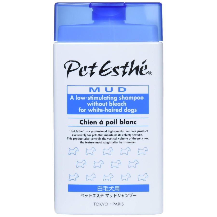 【新品・未使用】ペットエステ マッドシャンプー 白毛犬用 350mL 5本セット ニチドウペットエステ マッドシャンプー 白毛犬用 350ml : きちべい