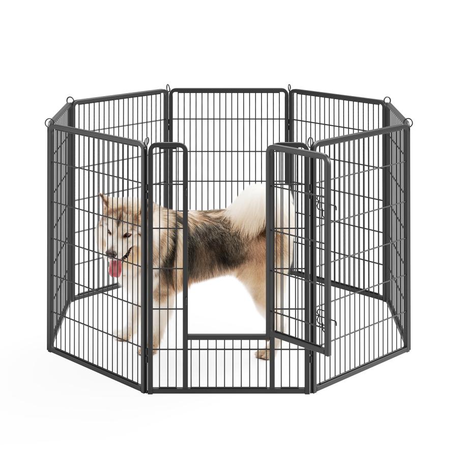 FEANDREA ペットサークル 高さ120cm 大型犬用 超大型犬用 パネル8枚