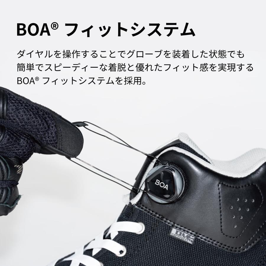 RS TAICHI ライディングシューズ　防水 プロテクターBOAダイヤル RSタイチ(RS TAICHI) バイク ライディングシューズ 靴 防水