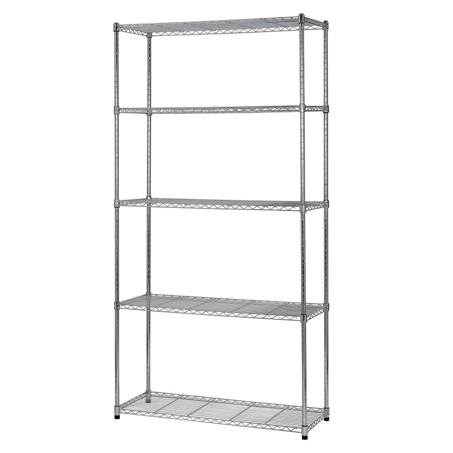 スチールラック 5段　③　幅約90cm VECELO スチールラック 収納棚 ラック 5段 幅90x奥行35x高さ180cm 各棚