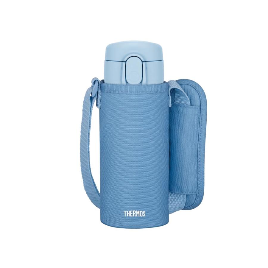 サーモス 水筒 真空断熱ストローボトル 410ml アッシュブルー 子供用