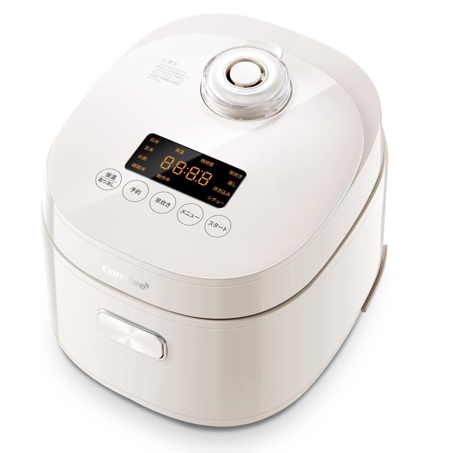 COMFEE' 炊飯器 4合炊き 3~4合 炊飯ジャー 1-4人適用 8つの調理