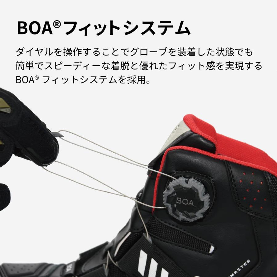 RSタイチバイク ライディングシューズ 靴防水 プロテクター内蔵 BOAダイヤル RSタイチ(RS TAICHI) バイク ライディングシューズ 靴 防水