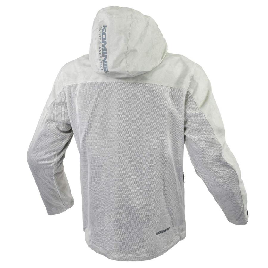 KOMINE コミネ ジャケット JK-114 07-114 シルバーカモ L コミネ JK-114 プロテクトメッシュパーカ-テン KOMINE 07-114