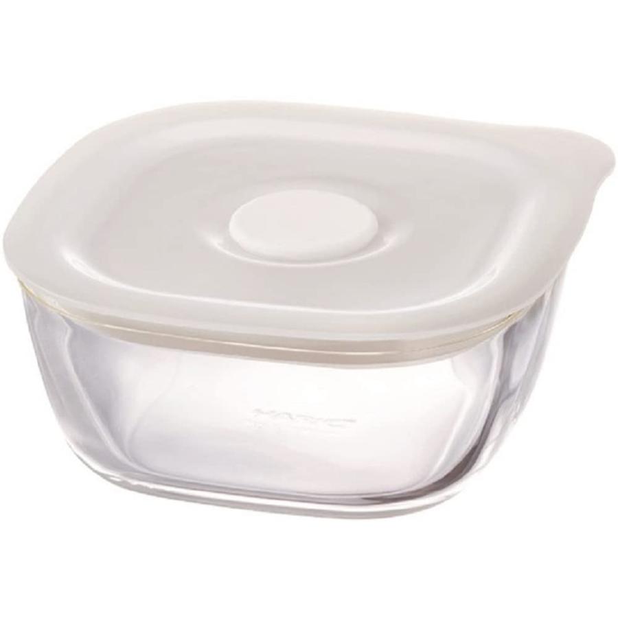 HARIO(ハリオ) 日本製 耐熱ガラス製 密閉保存容器・角 250ml BUONO kitchen KSTM-25-TW