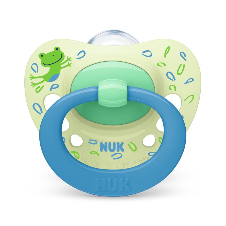 NUK ヌーク おしゃぶりシグニチャー（消毒ケース付き） 6-18カ月用/ブルー OCNK10736894（Yahoo!・きちべい）