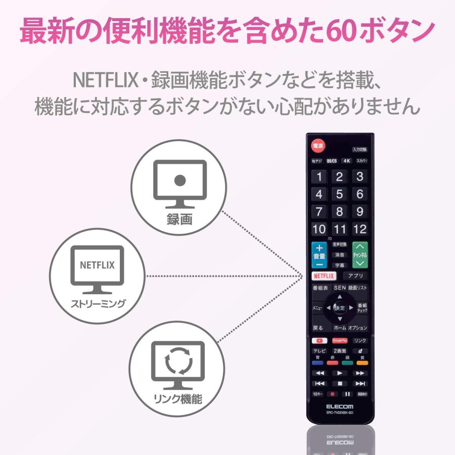 【中古】「非常に良い」エレコム テレビリモコン SONY ソニー ブラビア用 【設定不要ですぐに使えるかんたんリモコン】 ブラック ERC-TV02XBK-SO Amazon | エレコム テレビリモコン SONY ソニー ブラビア用 【設定不要