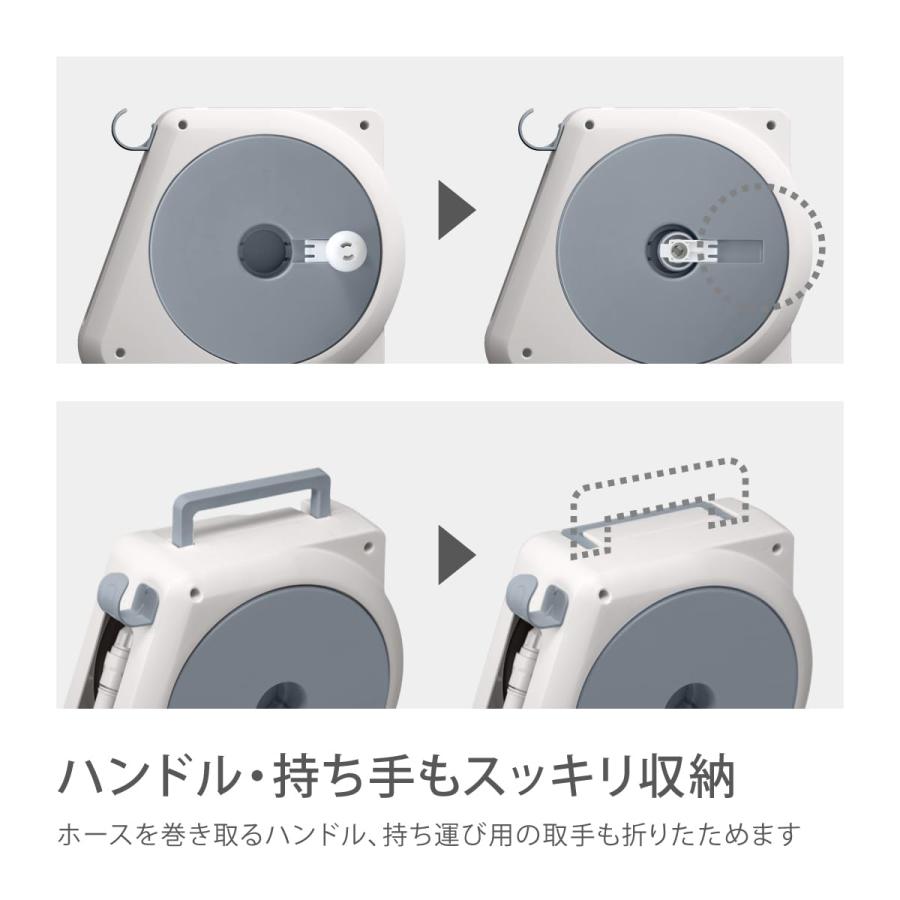 タカギ(Takagi) ホース ホースリール かんたん接続オーロラNANO 10m