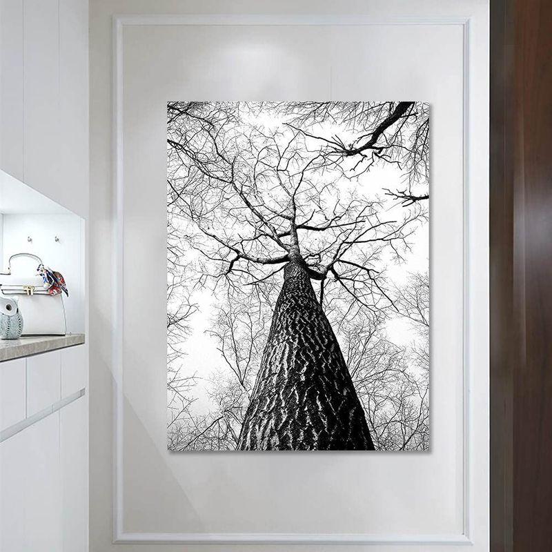 アートパネル 白黒 自然 樹木 W30cm H40cm アートフレーム 絵画 キャンバス 額付き パネルアート ポップアート モダンアート 写真 