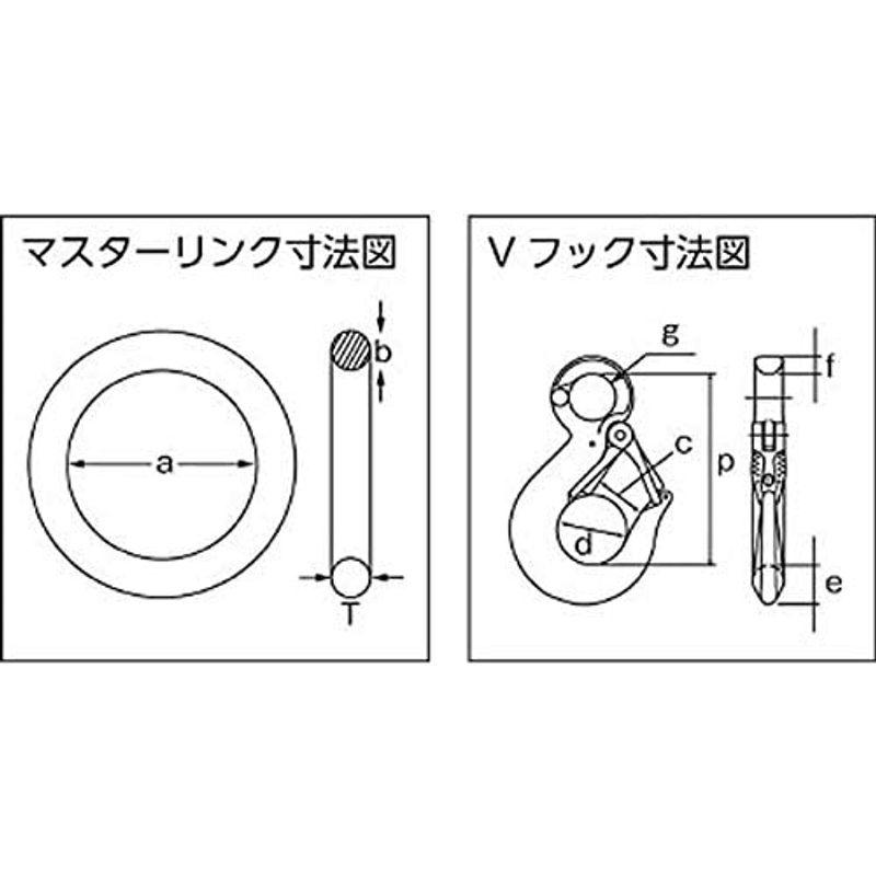 大洋　4本吊　ワイヤスリング　5t用×2m　4WRS