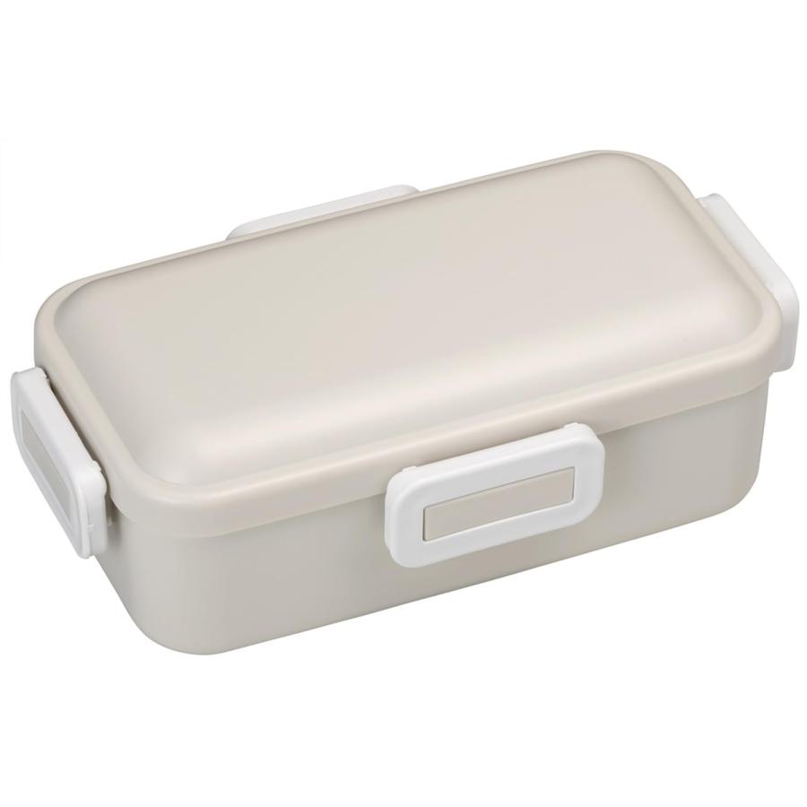 スケーター(Skater) 弁当箱 530ml 1段 女性 日本製 汁漏れしにくい4点ロック ランチボックス 食洗機対応 レンジ対応 くすみグレー