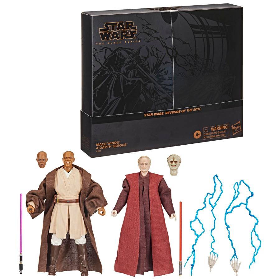 スターウォーズ　ブラックシリーズ 　メイス・ウィンドゥ　&　ダース・シディアス Amazon.co.jp限定】ハズブロ（Hasbro）スター・ウォーズ STAR WARS