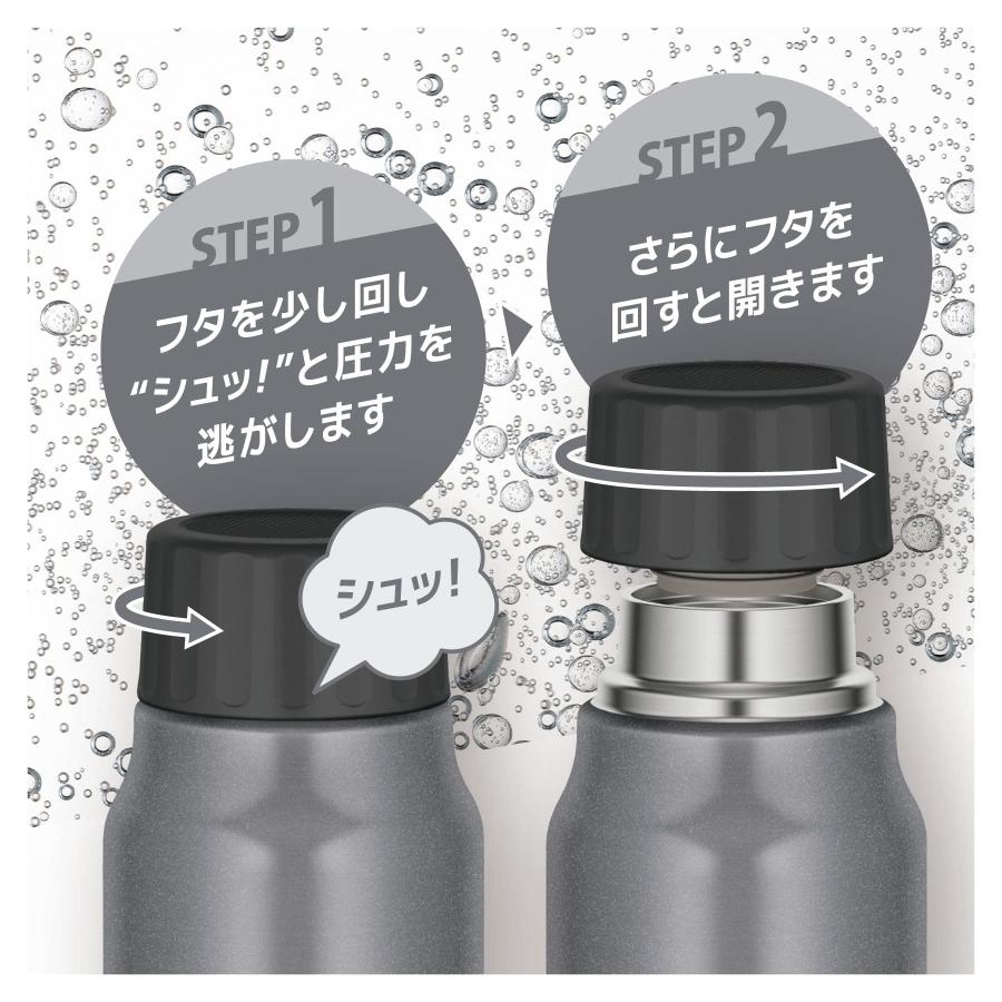 サーモス 水筒 保冷炭酸飲料ボトル 1L シルバー 保冷専用 FJK-1000 SL｜kichibei0510｜04
