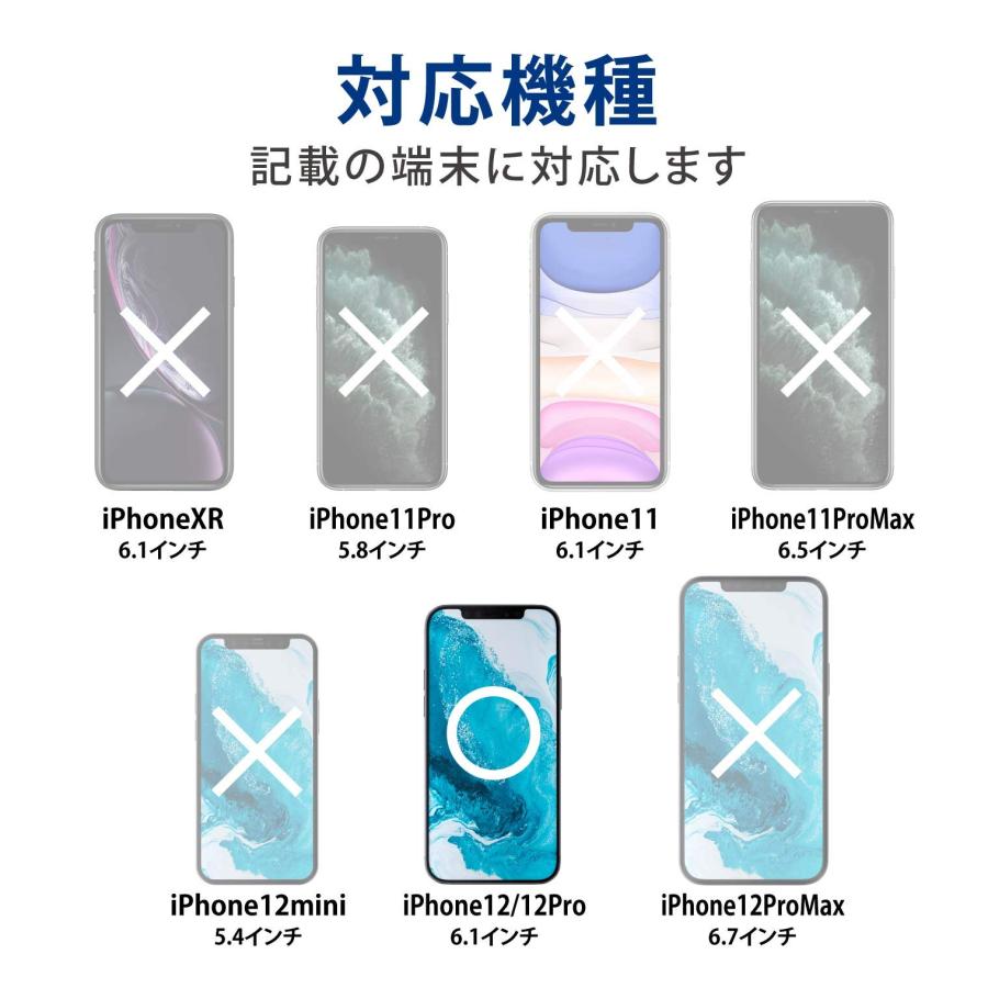 エレコム iPhone 12 カメラレンズ フィルム ガラス ブラック PM-A20BFLLP1BK｜kichibei0510｜02