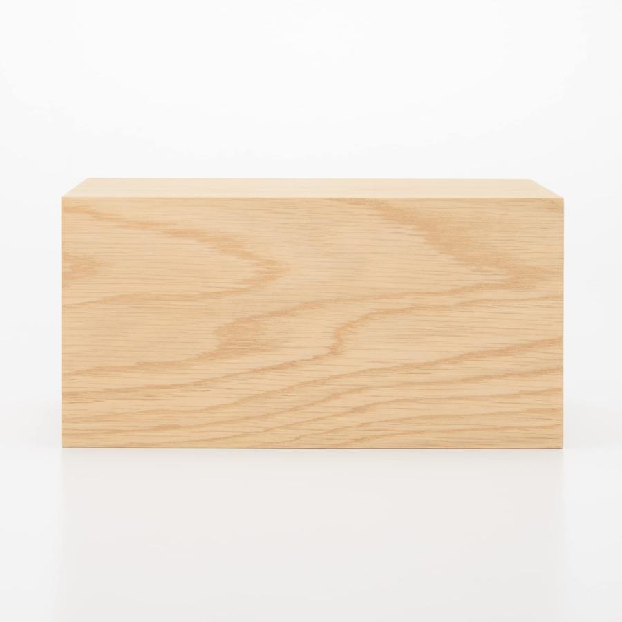 無印良品 木製トレー収納2段引出 約幅25.2x奥行17x高さ12.6cm 44310229