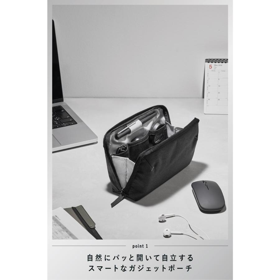 Amazon.co.jp限定】コクヨ ガジェットポーチ BIZRACK Mサイズ ブラック