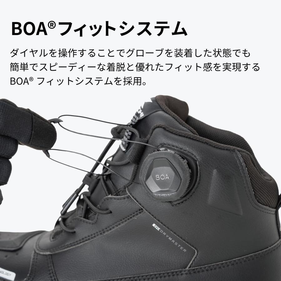RS TAICHI ライディングシューズ　防水 プロテクターBOAダイヤル RSタイチ(RS TAICHI) バイク ライディングシューズ 靴 防水