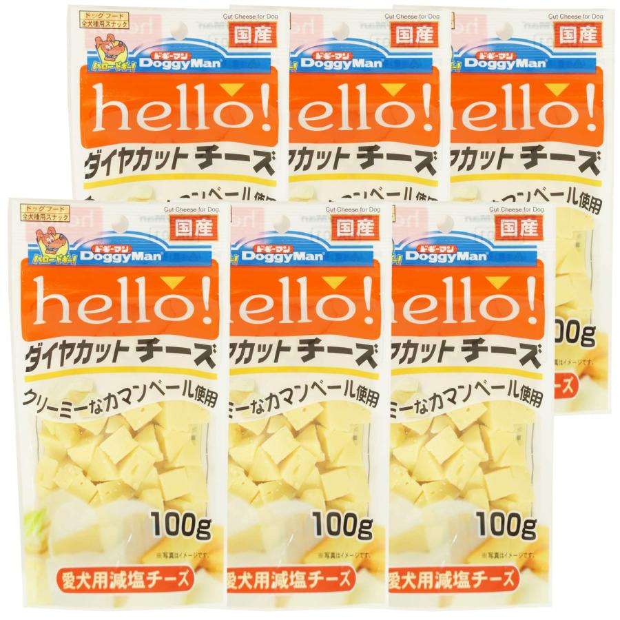 ドギーマン 犬用おやつ hello! ダイヤカットチーズ チーズ 100グラム (x 6) (まとめ買い)（Yahoo!・キチベイ）