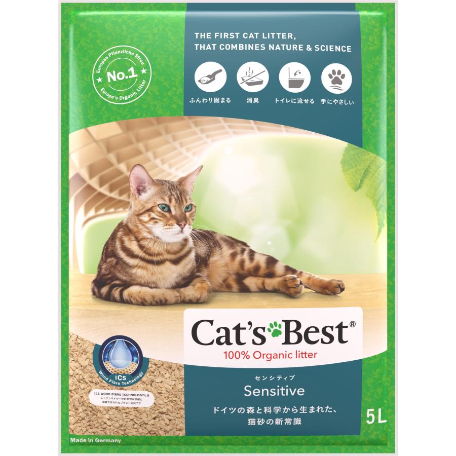 Cat's Best キャッツベスト センシティブ 5L 猫砂 : キチベイ - 通販