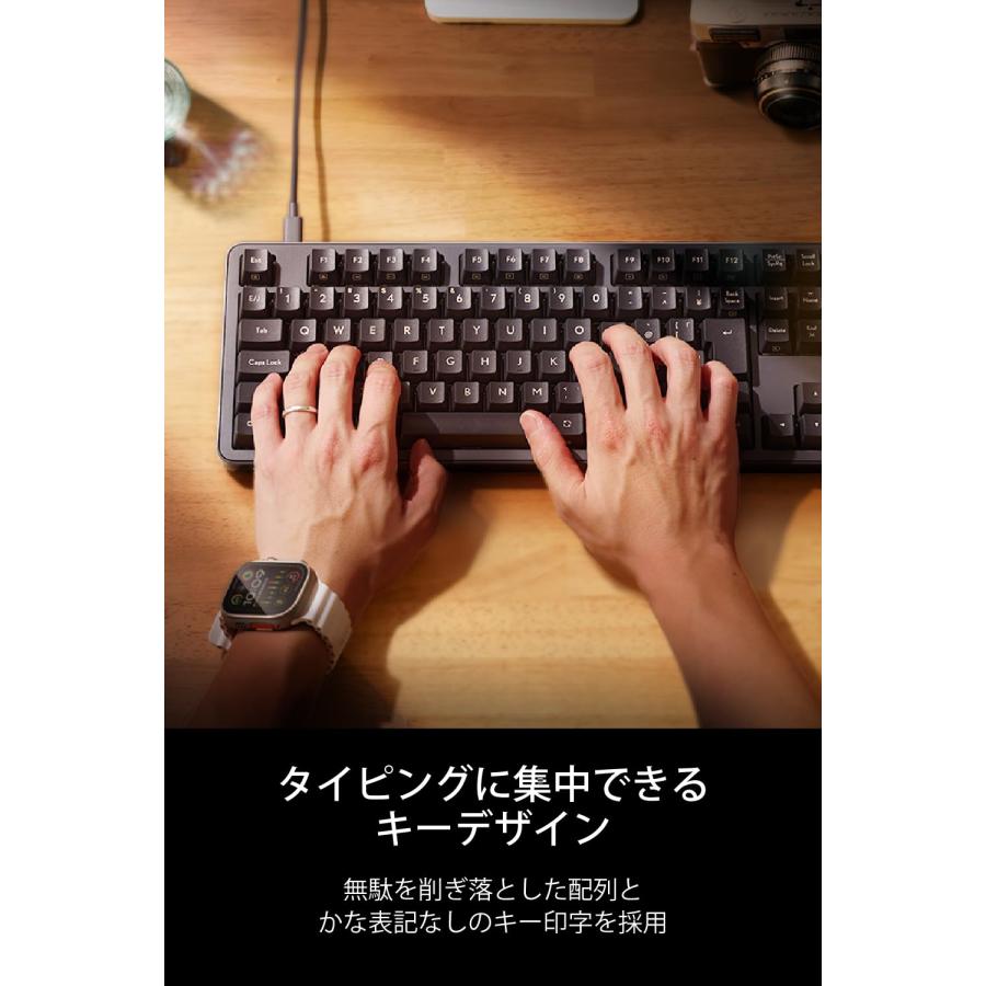 エレコム メカニカルキーボード Leggero 有線 フルサイズ Nキーロール