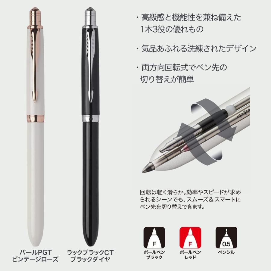 PARKER パーカー 多機能ペン ソネット ラックブラックCT Crystal