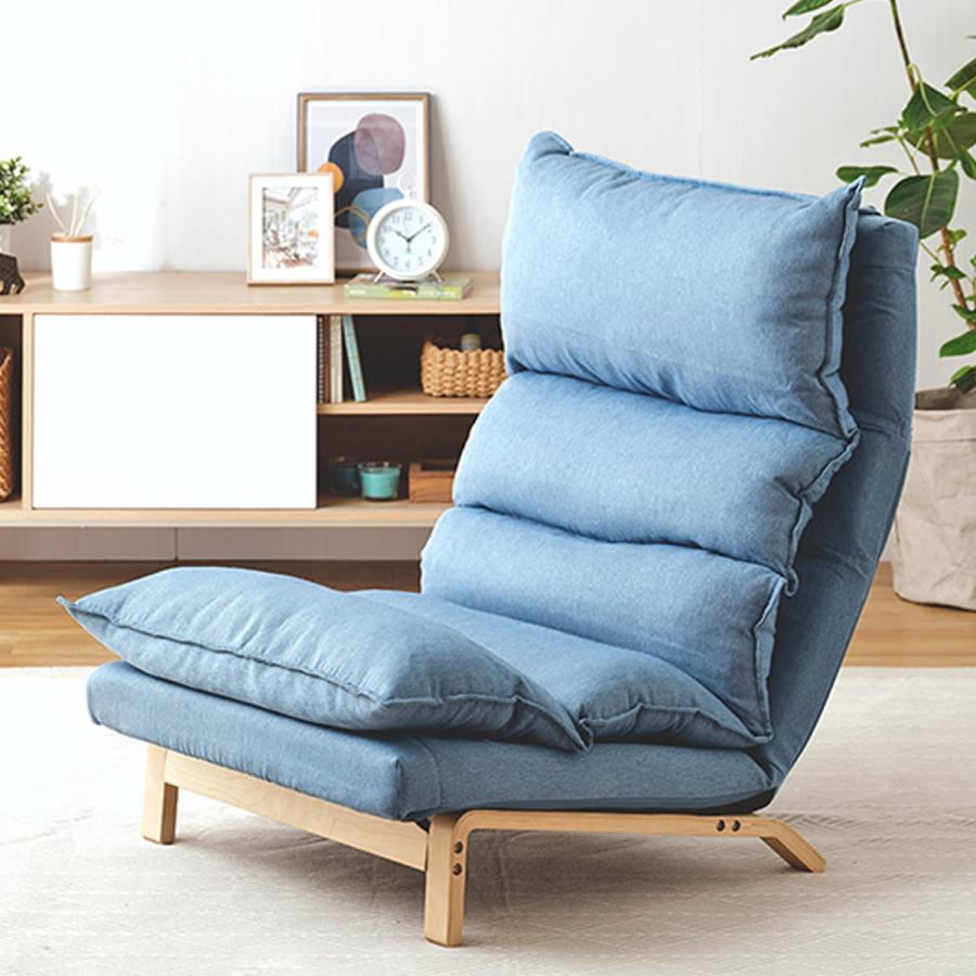 取引中※1人掛けリクライニングソファ ドウシシャふわふわリラックスチェア