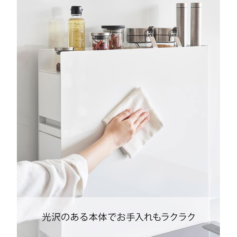 山崎実業(Yamazaki) 【 完成品 ストッパーのみ要取付 】 調味料ラック 山崎実業(Yamazaki) 【 完成品 ストッパーのみ要取付 】 隠せる