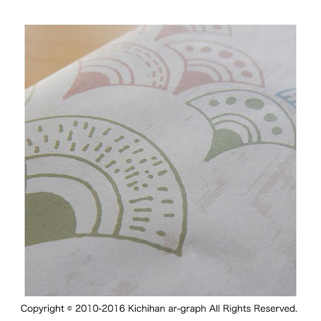 包装紙/A3（変形）/うろこ/鱗文様【10枚セット】 : きちはん・吉斑