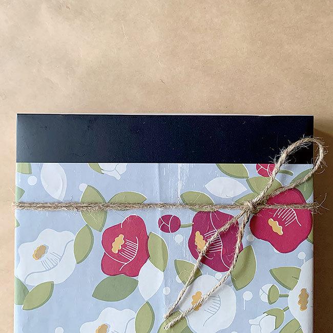 包装紙/B3サイズ/雪椿文様/つばき・椿【30枚セット】 : きちはん・吉斑