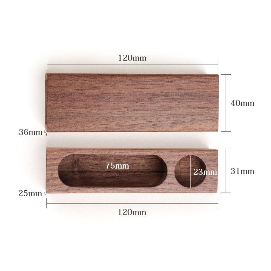 印鑑ケース おしゃれ 木製 ウォールナット 竹製 名入れ可能 実印 女性