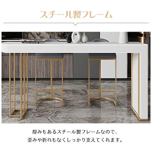 【5%OFFクーポン】カウンターテーブル 収納 バーテーブル 業務用 おしゃれ 大理石調 ホテル 店舗 カフェ ダイニング 幅120-200cm 奥行40cm チェア追加可｜kichiindou｜04