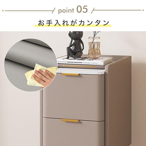 8%OFFクーポン★ナイトテーブル 収納棚 引き出し2杯 サイドテーブル セラミック天板 収納付き チェスト 寝室 リビング コンパクト |  | 13