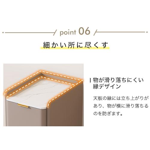 8%OFFクーポン★ナイトテーブル 収納棚 引き出し2杯 サイドテーブル セラミック天板 収納付き チェスト 寝室 リビング コンパクト |  | 14